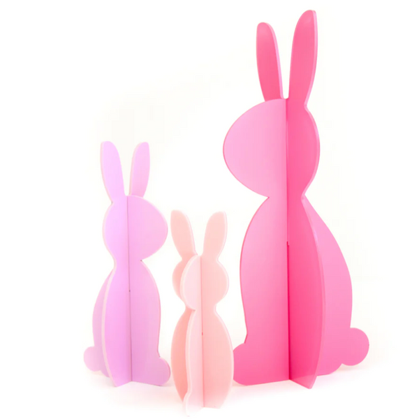 Pink Acrylic Bunnies