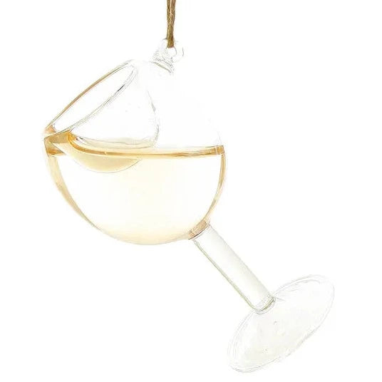 White Wine Glass Ornament