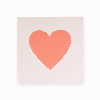 Small Match Box: Embossed Pink Heart