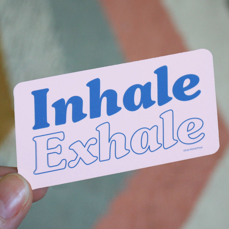 Inhale Exhale Vinyl Sticker