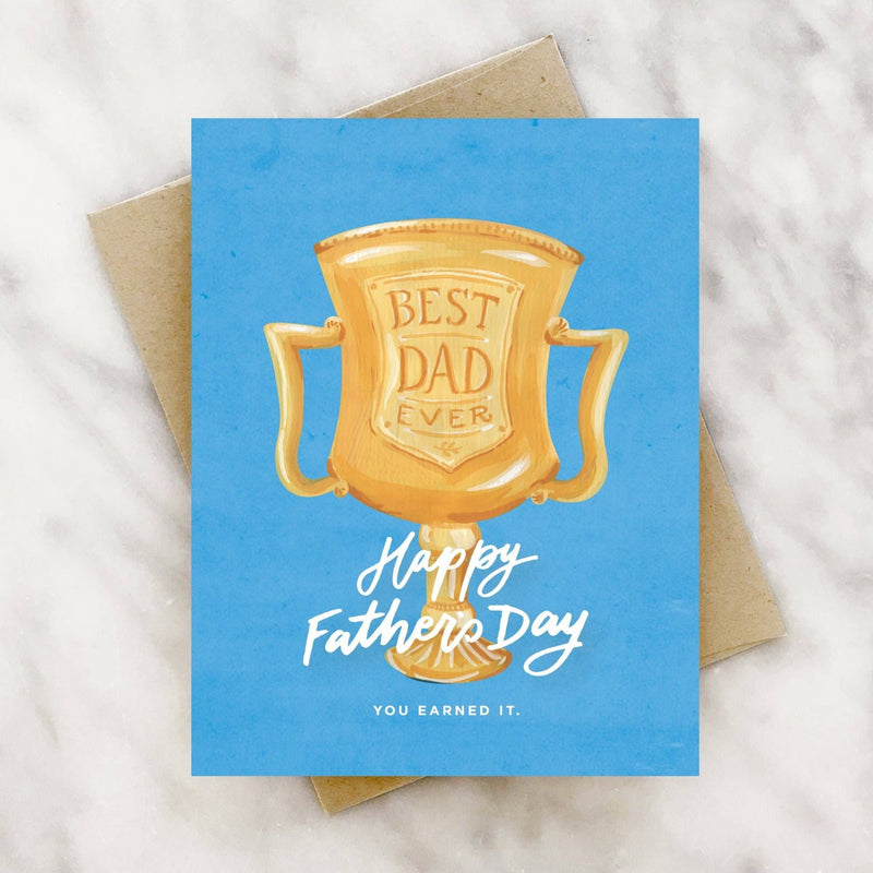 Trophy father's day card